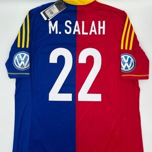 Salah #22 Basel 2012/2013 Home ORIGINAL Adidas VTG Rare Soccer Jersey (XL)